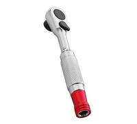 Chiave a cricchetto da 1/4 di pollice con meccanismo direzionale a 2 posizioni e testa girevole per accedere alla presa stretta dello spazio confinato