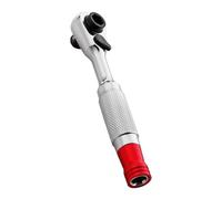 Chiave a cricchetto da 1/4 di pollice con meccanismo direzionale a 2 posizioni e testa girevole per accedere alla presa stretta dello spazio confinato