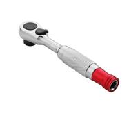 Chiave a cricchetto da 1/4 di pollice con meccanismo direzionale a 2 posizioni e testa girevole per accedere alla presa stretta dello spazio confinato