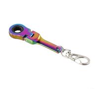 Chiave a cricchetto da 10 mm con portachiavi per il supporto di ispezioni di routine e controlli di manutenzione preventiva (colorata)