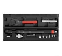 Chiave a cricchetto da 3/8 1/2 pollici/con barra di prolunga/per spazi | Design 3 in 1/coppia elevata per spazi ristretti/portata estesa/interruttore di direzione rapida/impugnatura antiscivolo (1