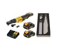DEWALT Cricchetto a batteria DCF500L2G-QW 12 V 3 Ah, chiave a cricchetto 3/8 e 1/4 con coppia fissa max. 75 Nm