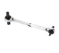 Chiave a cricchetto doppia - Chiave a 4 in 1 ad alta durezza | Strumento a cricchetto durevole, forte e stabile per la manutenzione di macchine, riparazione auto, officina fai da te, lavori