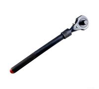 Chiave a cricchetto estensibile a doppia testa, 1 cm e 1,3 cm, 330-460 mm | Chiave a cricchetto telescopica, doppio attacco 3/8 1/4, meccanismo a 32 denti, manico estensibile, acciaio legato