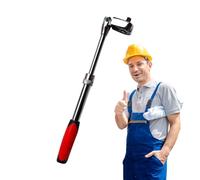 Chiave a cricchetto estensibile - Adattatore per presa a tre dimensioni, strumento reversibile a due vie, cricchetto meccanico professionale | Costruzione in vanadio cromato durevole con manicotto di