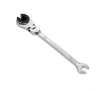 Chiave a cricchetto in pollici con testa flessibile e chiave per tubi, progettata per tornitura continua e accesso a luoghi difficili da raggiungere (A)