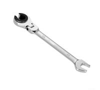 Chiave a cricchetto in pollici con testa flessibile e chiave per tubi, progettata per tornitura continua e accesso a luoghi difficili da raggiungere (C)