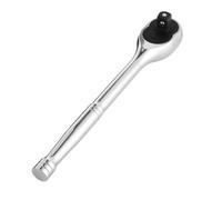 Chiave a Cricchetto per Bussole 1/2 Pollice 72 Denti, Sgancio Rapido | Design Bidirezionale, Adatta a Spazi Stretti, Uso Domestico e Emergenze Auto, Finitura Argento in Acciaio