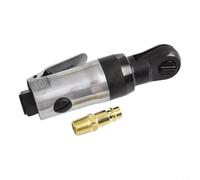 Chiave a cricchetto pneumatica da 1/4", utensile reversibile ad aria quadrata, 300 giri/min, coppia da 4,9 m, design compatto in metallo per riparazione auto, macchinari, confezione da 2