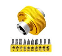 Chiave a cricchetto professionale in miniatura in acciaio al carbonio intercambiabile teste gialle impugnatura ergonomica per artigiani punta in acciaio al carbonio