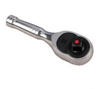 Chiave a cricchetto professionale per mini chiave a cricchetto 1/2 con interruttore di inversione rapida per lavori in spazi ristretti, argento