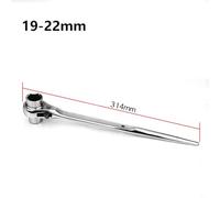 Chiave a cricchetto sintonizzabile da 1722 mm, in acciaio al cromo vanadio, a doppia estremità, con testa a bussola reversibile per spazi ristretti, resistente (1922 mm)