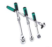 Chiave a cricchetto telescopica a 72 denti con testa regolabile e pulsante di sgancio rapido progettata per una maggiore coppia e controllo reversibile dello sterzo (10 mm)