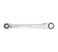 WIHA 45421 - Chiave a cricchetto a doppio anello, SW 10-19, 4 in 1