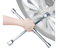 Chiave a dado, chiave per pneumatici, chiave inglese pieghevole a 4 vie, chiave a brugola pieghevole pieghevole multiuso da 14 pollici, per, auto, SUV, camion, veicoli automobilistici