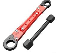 Chiave a doppia estremità MPT da 3/8" e 1/2" per uso idraulico, con raccordo a compressione e collegamenti di alimentazione idrica