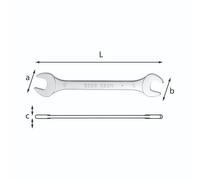 Chiave a forchetta doppia 252 n 17x19