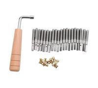 Chiave A Forma Di L Da 20 Pezzi Perni Rivetti For Arpa Lira | Rivetti a perni da 20 pezzi con chiave a forma di L for la riparazione 'accordatura delle corde 'arpa lira