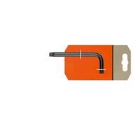 Chiave a gomito Torx lunga, realizzata in acciaio, design ergonomico, ideale per il fissaggio e la regolazione delle viti in spazi ristretti.