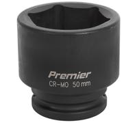 Sealey 50mm 1.9cmSq Guida Metrica Urto Presa Walldrive Esagonale 6 Punto IS3450