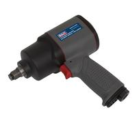 Sealey Impatto Aria Chiave 1.3cm Drive Composite Doppio Martello 267.5kgft 800Nm