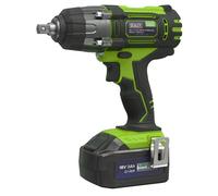 Chiave A Impatto Senza Filo Sealey 18V 3Ah Litio 1/2"Sq Drive Hi-Vis CP400LIHV