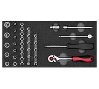 Chiave a Incasso 1/4 2/6 Ct-Modul 37-teilig GEDORE R22150006