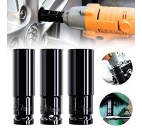 Chiave a percussione elettrica resistente 3 pezzi set prese esagonali dimensioni