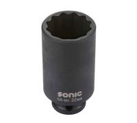 Chiave a percussione SONIC 1/2" 30 mm 12-kant tief