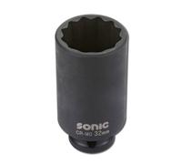 Chiave a percussione SONIC 1/2" 36 mm 12-kant tief