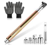 Chiave a prolunga disassata da 1/2", Chiave a cricchetto con 5 adattatori | Set prolunghe cricchetto per impieghi gravosi Chiave a prolunga disassata Prolunga per chiave a trasmissione a catena