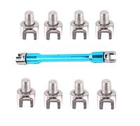Chiave a raggi 10 in 1 per moto Dirt Bike per la regolazione della tensione del cerchione - (5,0 - 6,8 mm) con valigetta (blu)