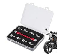 Chiave a Raggi Dinamometrica Chiave in Acciaio con 10 | Utensili a Mano per Raggi Ruota 5-6.8mm Impostazioni Verità Ruota per Motociclisti e Meccanici in Bordo della Strada,