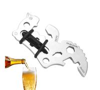 Chiave a raggi portatile, Multiattrezzo tascabile 7 x 3,5 cm, chiave a raggi in acciaio inossidabile, Cool Gadget | Attrezzatura da campeggio con attrezzi 14 in 1 per campeggio, escursionismo e act