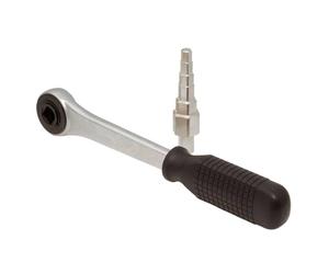 Chiave a scalino per codoli Mgf con cricco 1/2 in acciaio 916000