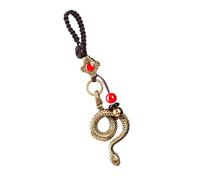 Chiave a serpente cinese in ottone, accessorio tascabile, chiave serpente vintage, ciondolo ombra, mascotte iconica per fortuna, regalo estetico per colla chiave di Capodanno cinese, B