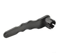 Chiave a spirale per valvola dell'aria con 6 e 8 denti, per gommoni, kayak, gommoni e paddleboard, struttura in ABS, impugnatura ondulata, compatta, portatile, nero e grigio, 16 x 4 x 3,2 cm (nero a
