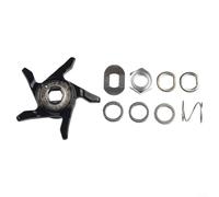 Chiave a stella in alluminio per mulinelli da pesca Baitcast, utilizzata per la messa a punto e la manutenzione del sistema di trascinamento (nero destro)