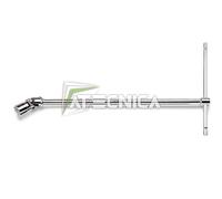 Chiave a T con bussola esagonale snodata Beta 952 da 6 a 24 mm cromata