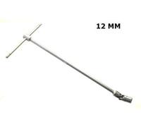 CHIAVE A T CON SNODO SNODABILE MISURA 12 MM CON MANICO SCORREVOLE