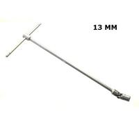 TANIASHOP Chiave a T con Manico Scorrevole Chiave a Bussola a Snodo Snodabile Esagonale Lunga per Officina Meccanica e fai da te (13mm)
