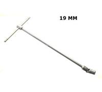 CHIAVE A T CON SNODO SNODABILE MISURA 19 MM MANICO SCORREVOLE