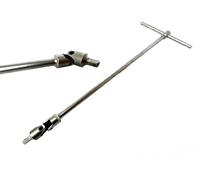 Chiave a T da 1/4" Chiave a T Snodata Per Bussole Boccole con Manico Scorrevole Attacco Quadro Lunga