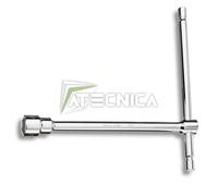 Chiave a T esagonale semplice con bussola Beta 950 da 6 a 27 mm cromata