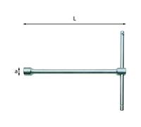 Usag Chiave a T semplice 275 (275014) bocca esagonale 19 mm