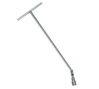 CHIAVE A T SNODATA PER MONTAGGIO SMONTAGGIO CANDELE 16MM MANICO LUNGO 50CM AUTO