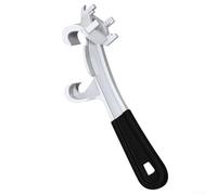 Chiave a tappo da 7,6 cm per tamburo in acciaio da 55 galloni e tamburo in plastica con strumento di apertura del coperchio, struttura in lega di alluminio, colore nero