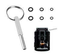 Chiave a testa ovale, con anello chiave, chiave per macchina da caffè, chiave a testa ovale, compatibile con Jura/Krups Siciliana/AEG, macchine da caffè completamente automatiche per rimuovere il