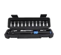 Chiave a Torsione a Cricchetto a Doppia Direzione Kit di Attrezzi per Bici da 1/4 Pollici Set da 2 a 24 Nm per Riparazione Bici Acciaio Resistente