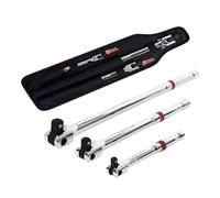 chiave a tubo, chiave di estensione a cricchetto | 3X chiavi sterzo,Chiave di estensione a cricchetto da 1/4 di pollice, 3/8 di pollice, 1/2 di pollice, utensili manuali per la casa, riparazioni da a